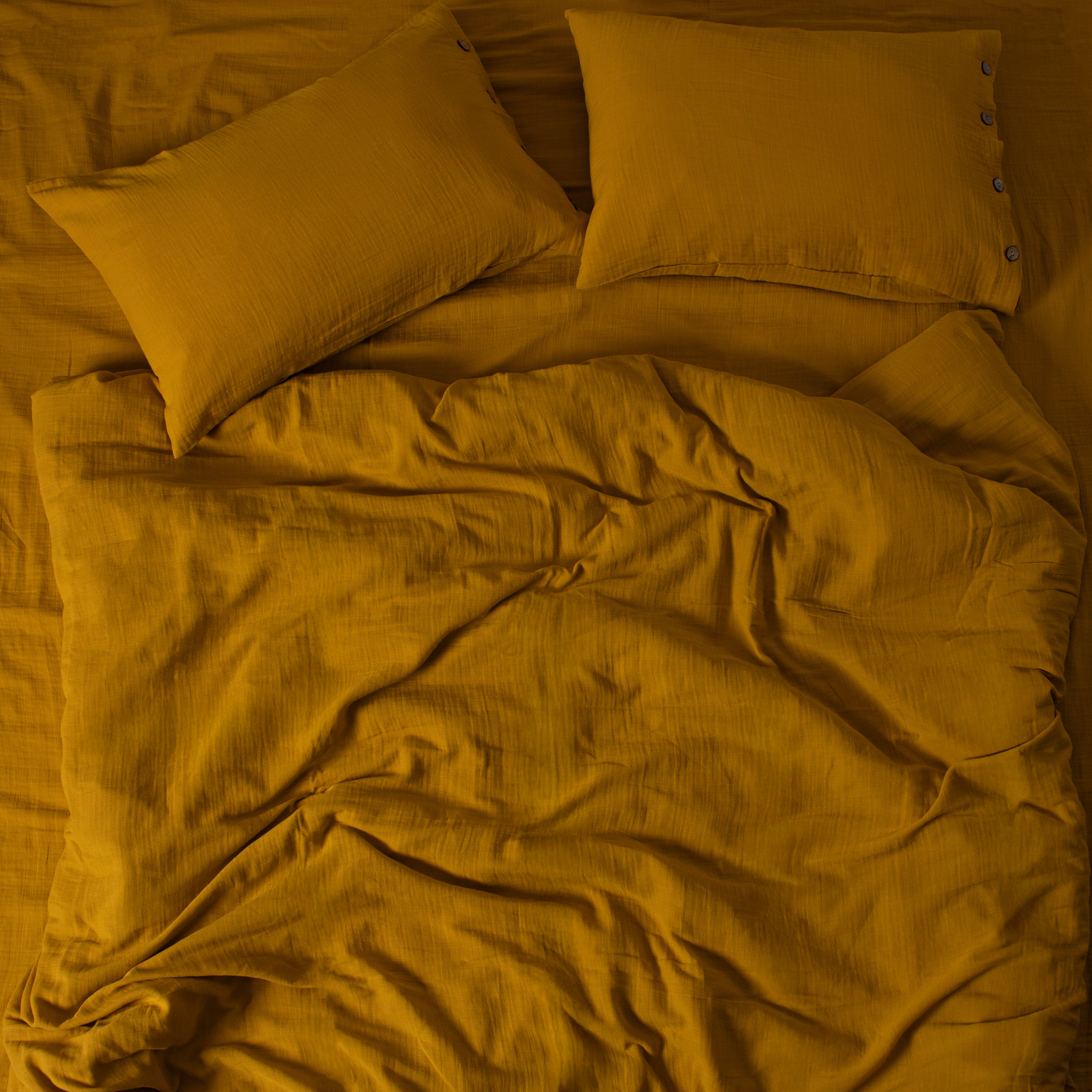 Nefaset Hardal Sarısı Nevresim Takımı