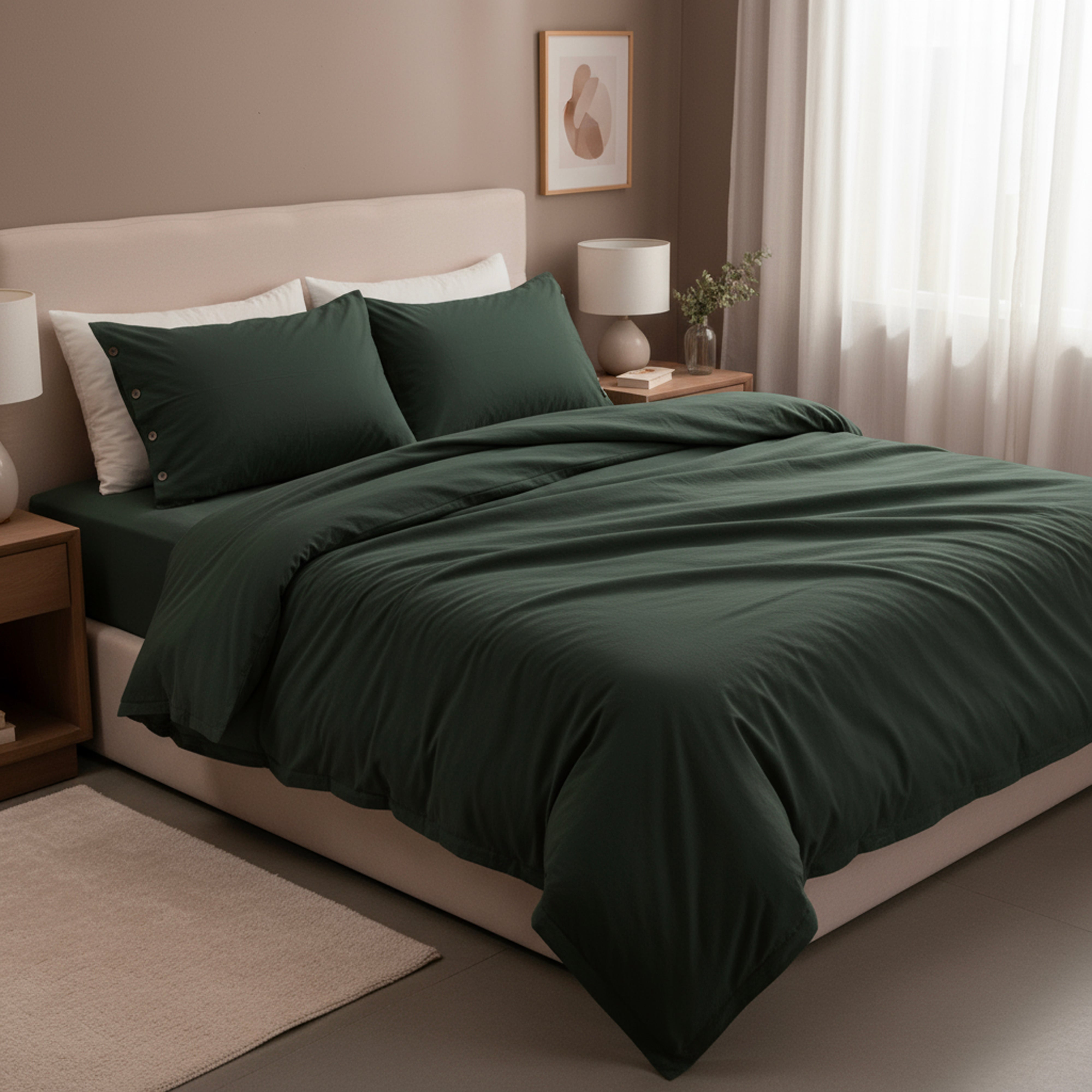 Nefaset Ay Yeşili Nevresim Takımı