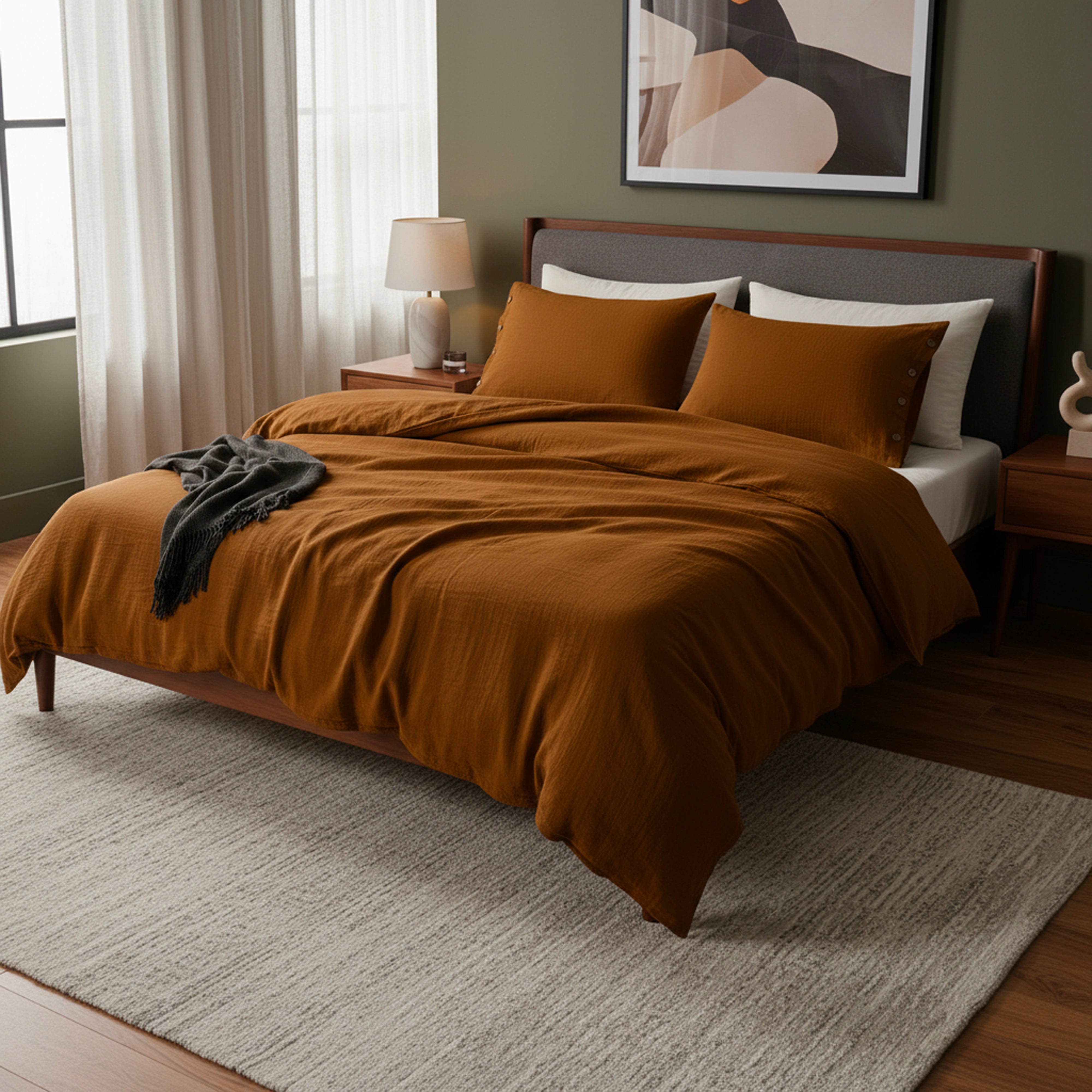 Nefaset Bronz Nevresim Takımı