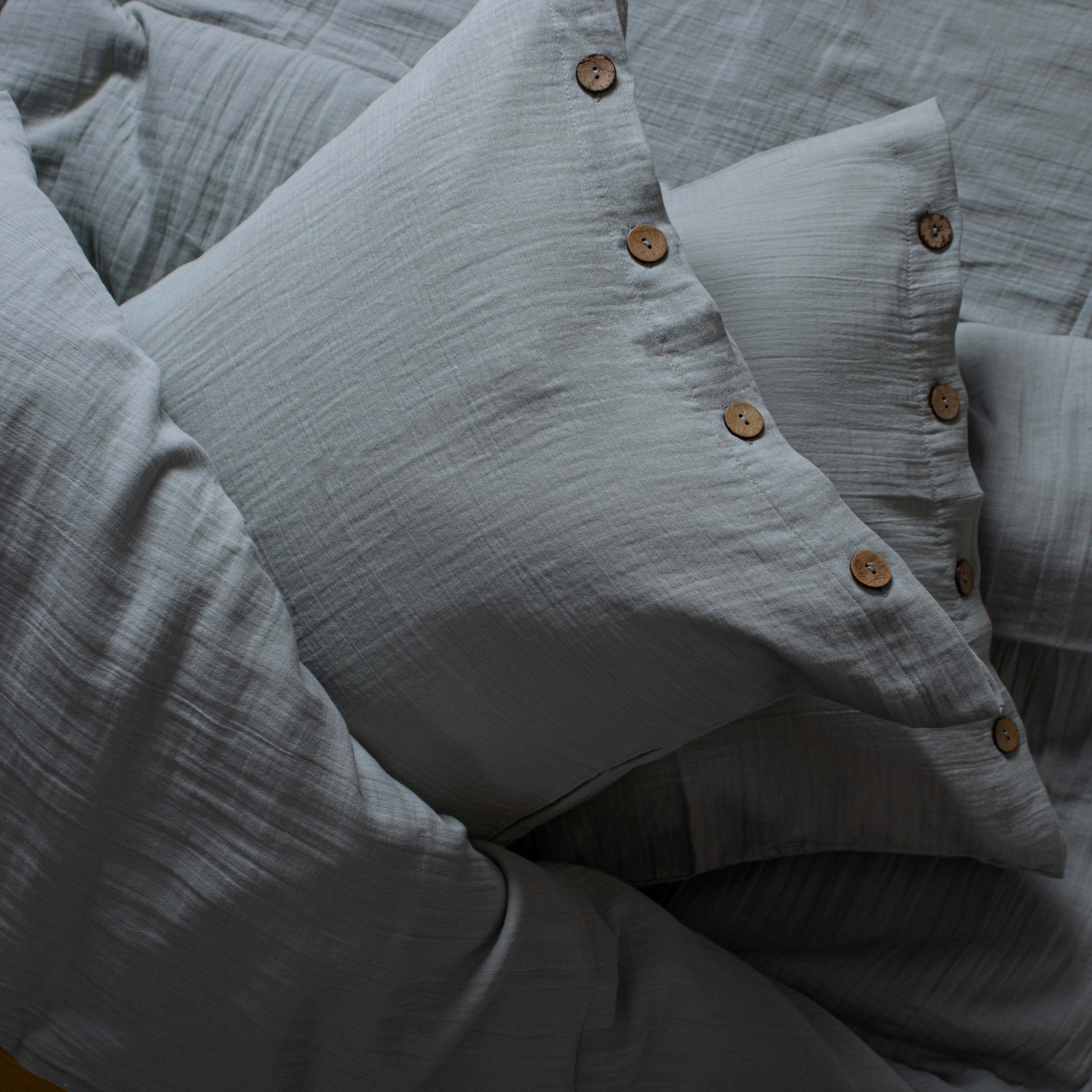 Nefaset Naip Gri Nevresim Takımı